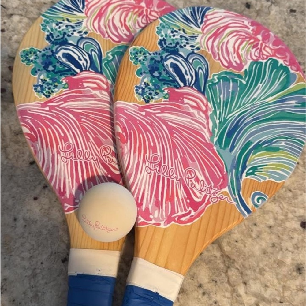 Lilly Pulitzer Colorful Beach Paddle Set